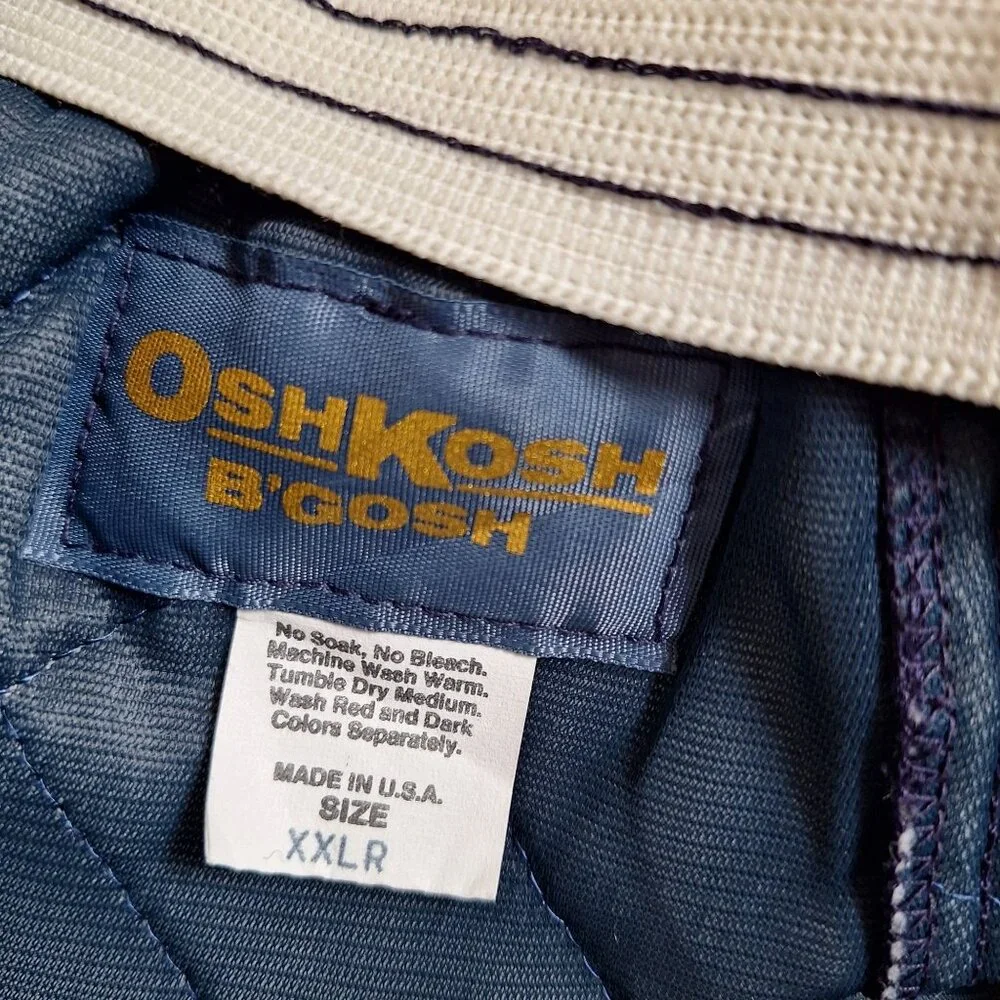 Vintage OshKosh B'Gosh Blue Quilted Pants size XXLR